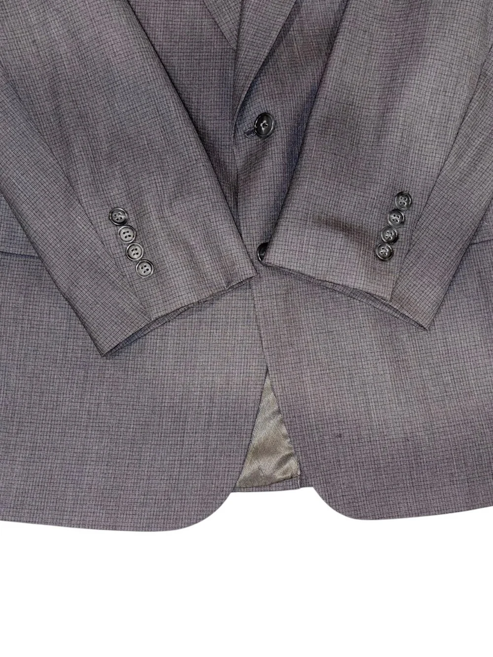 Vtg 60s 70s Hart Schaffner & Marx Suit Grey Fine Australian Wool 2 Pc 43L 36x30